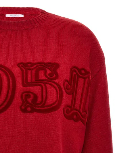 Max Mara 'fido' Sweater In Red