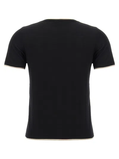 's Max Mara 'egidio' Crew Neck Knitwear T-shirt In Black