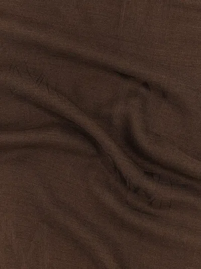 Max Mara Fringed Edges Stole Soft Texture