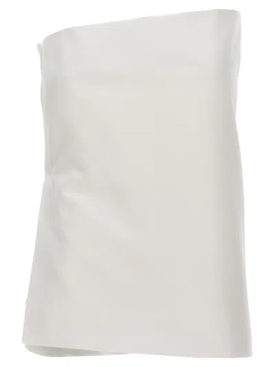 Sportmax White Adda Bustier Top In White