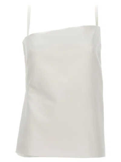 Sportmax White Adda Bustier Top In White
