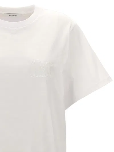 Max Mara Crew Neck Cotton T-shirt By Mango In White