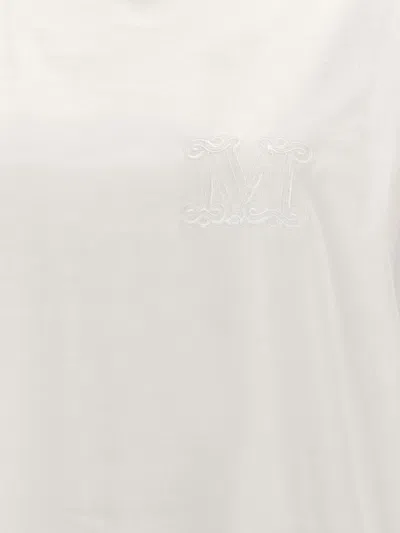 Max Mara Crew Neck Cotton T-shirt By Mango In White