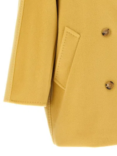 Max Mara 101801 Icon Coat Coats And Trench Coats Yellow In Yellow
