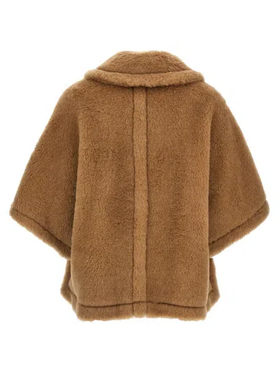 Max Mara Tenebre Capes Beige In Brown