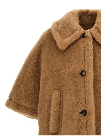 Max Mara Tenebre Capes Beige In Brown