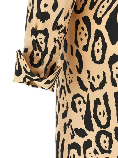Sportmax Silk Leopard Print Astoria Maxi Dress In Animal Print