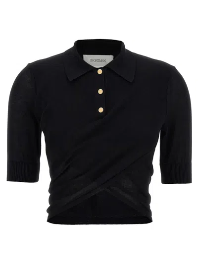 Sportmax Black Shaker Top In Black