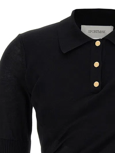 Sportmax Black Shaker Top In Black