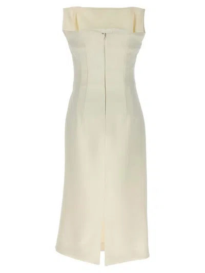 Sportmax Adito Dresses White In Neutral