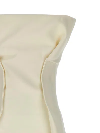 Sportmax Adito Dresses White In Neutral