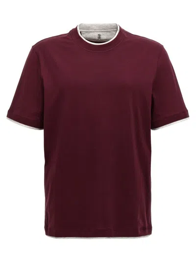 Brunello Cucinelli Crew Neck Plain Design Short Sleeves