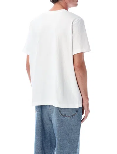 Casablanca Cotton Crew Neck T-shirt With Graphic Print In White