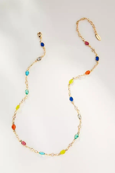 By Anthropologie Infinity Gemstone Necklace