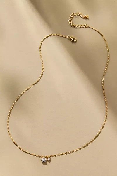 By Anthropologie Delicate Floral Charm Necklace