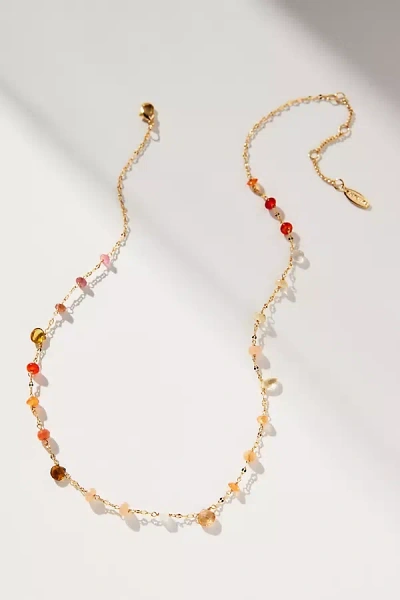 By Anthropologie Multi Beaded Short Necklace