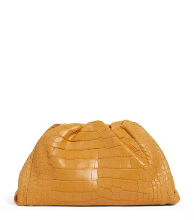 Bottega Veneta Crocodile Leather Pouch Clutch Bag