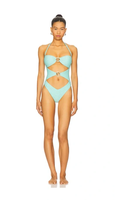 Luli Fama Cut Out One Piece Swimsuit