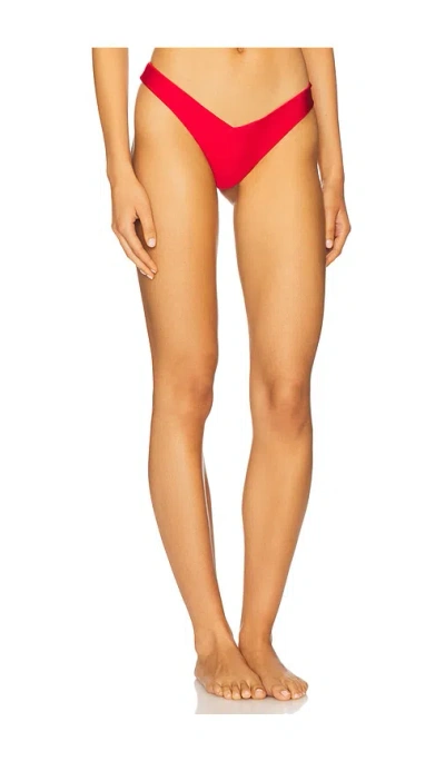 Fae Vada Bikini Bottom In Red
