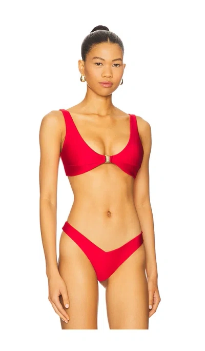 Fae Kendall Bikini Top In Red