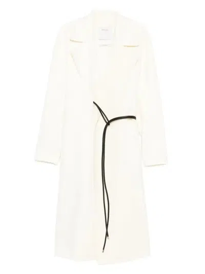 Sportmax Double-faced Robe Coat Clothing In Neutral