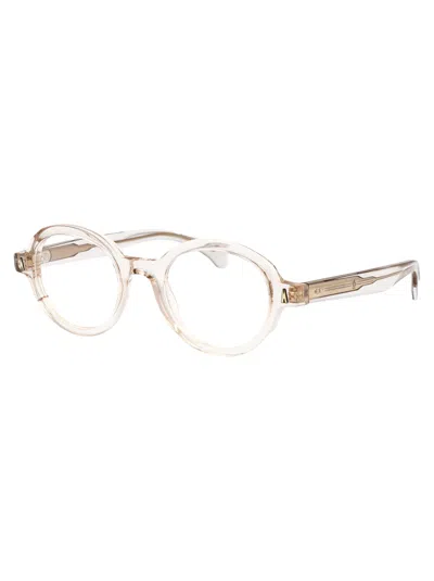 Moncler Crystal Acetate Glasses In Metallic
