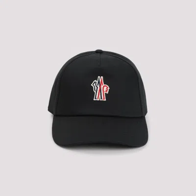 Moncler Grenoble Branded Baseball Cap In Black