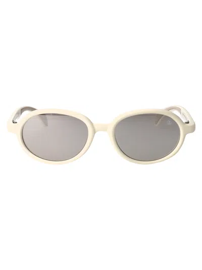Moncler Matte Butter Injectate Sunglasses In Neutral