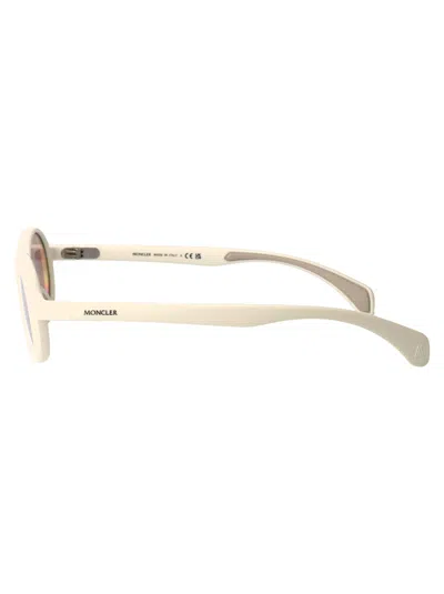 Moncler Matte Butter Injectate Sunglasses In Neutral