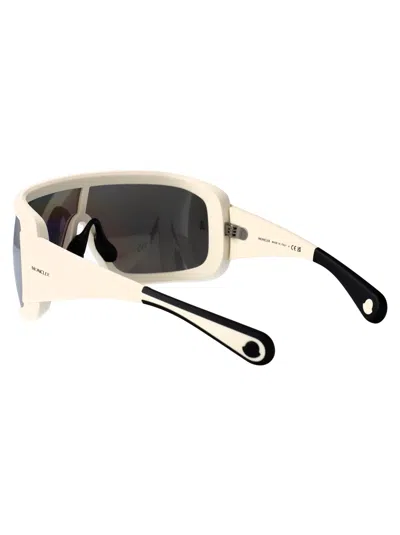 Moncler Matte Butter Injectate Sunglasses In Neutral