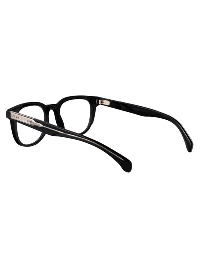 Moncler Nero Lucido Acetate Glasses In Black