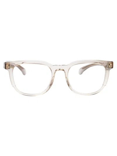 Moncler Transparent Butter Acetate Glasses In Transparent