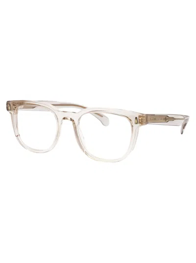 Moncler Transparent Butter Acetate Glasses In Transparent