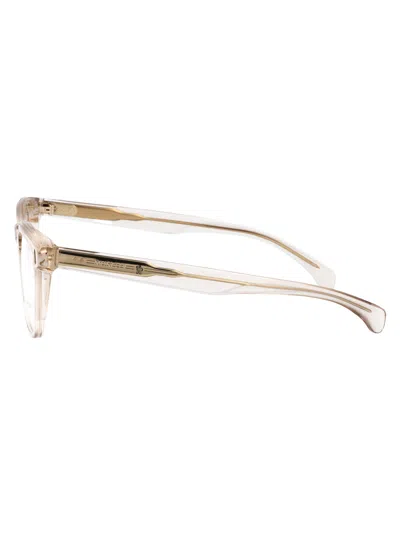 Moncler Transparent Butter Acetate Glasses In Transparent