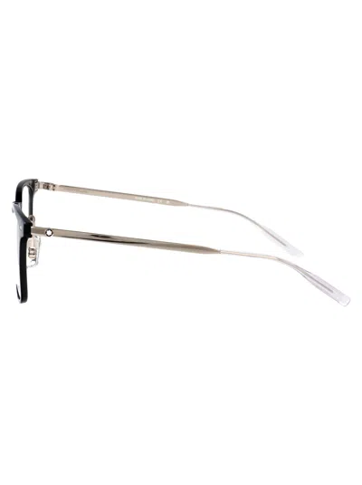 Montblanc Black-silver-transparent Injection Glasses In Black