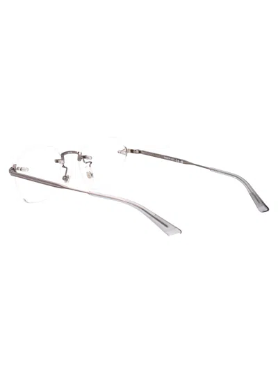 Montblanc Ruthenium-ruthenium-transparent Metal Glasses In Metallic