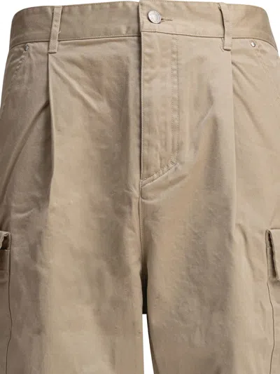 Moose Knuckles Straight-leg Cargo Shorts In Metallic