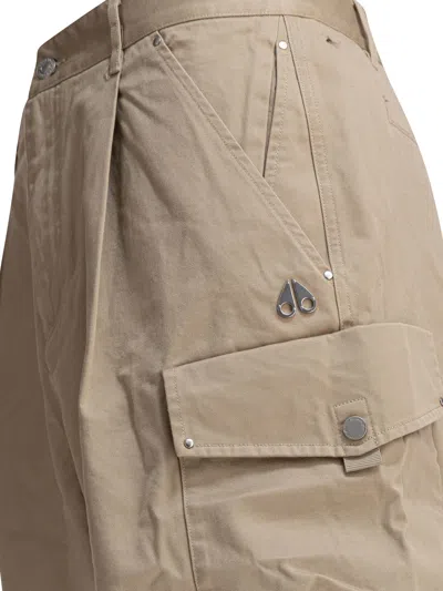 Moose Knuckles Straight-leg Cargo Shorts In Metallic