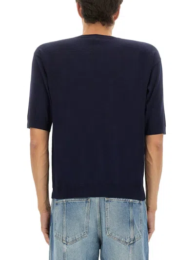 Moschino Pocketed T-shirt With Ribbed Cuffs And Hem