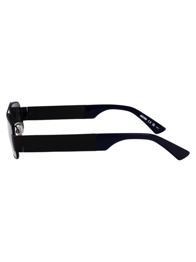 Moschino Couture Matte Black Metal Sunglasses In Black