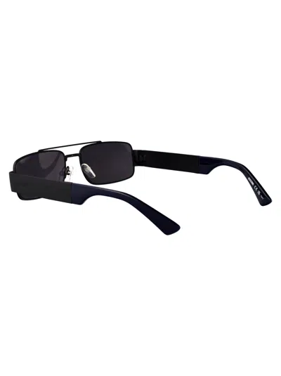 Moschino Couture Matte Black Metal Sunglasses In Black