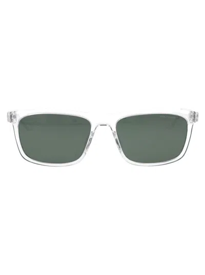 Nike Embar 56mm Polarized Square Sunglasses In White