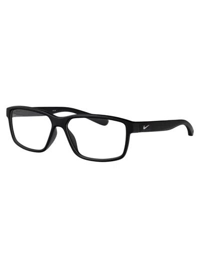 Nike Matte Black Acetate Glasses In Black