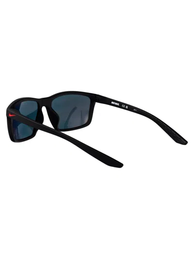 Nike Matte Black/grey/infrared Acetate Sunglasses In Black