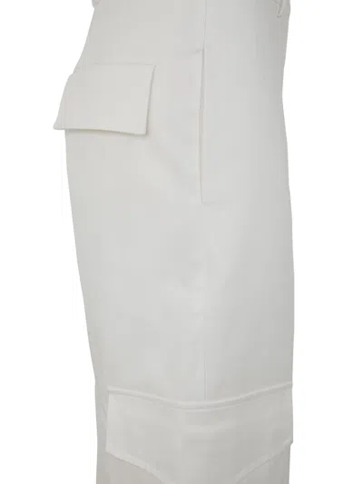 Nina 14.7 Maxi Cargo Trousers Clothing In White