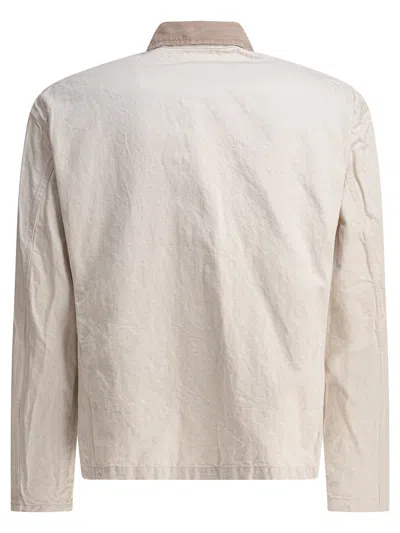 Nonnative Relaxed Fit Cotton-linen Blend Jacket In Neutral