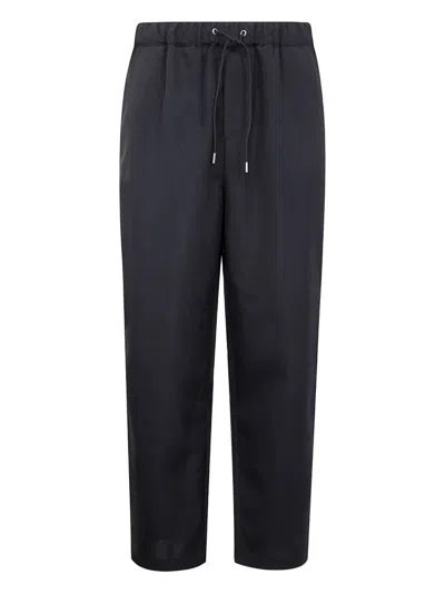 Oamc Drawstring-waist Trousers In Blue