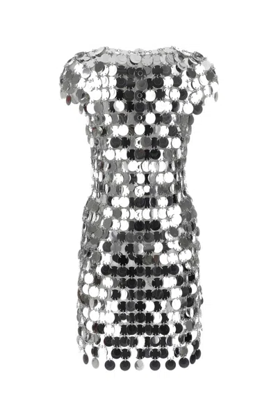 Rabanne Black Maxi Sequins Mini Dress
