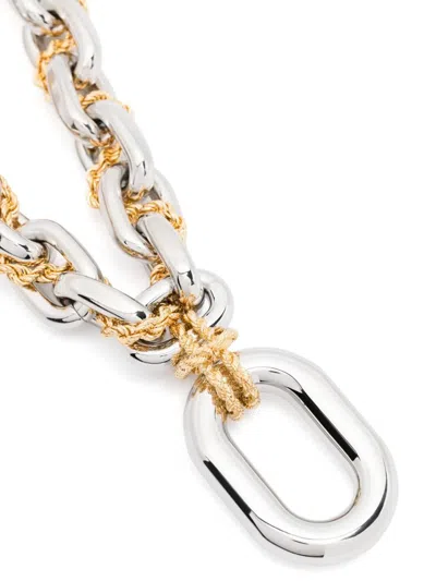 Rabanne Chunky Chain Pendant Necklace In Gold