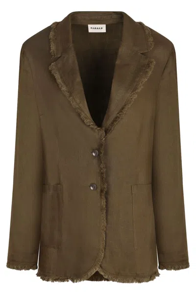 P.a.r.o.s.h Parosh Beach Linen Jacket
